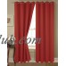 (K68) RED 2-Piece Indoor and Outdoor Thermal Sun Blocking Grommet Window Curtain Set, Two (2) Panels 35" x 63" Each   